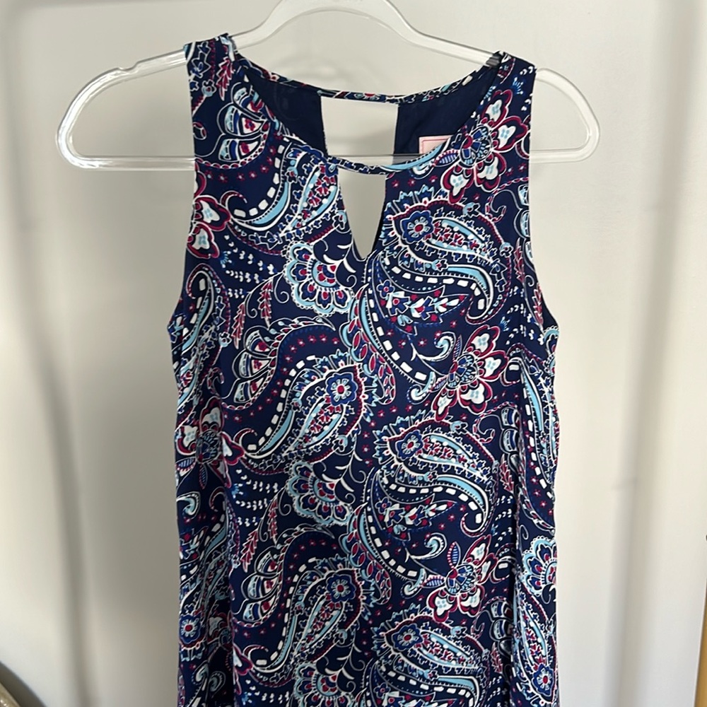 Paisley blue dress